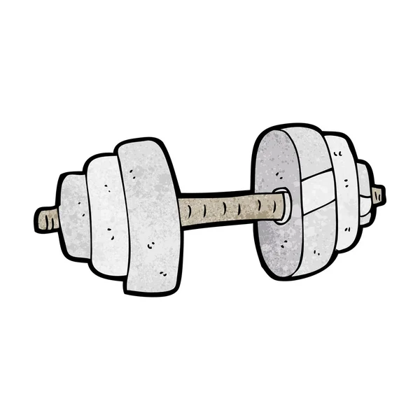 Cartoon dumbbell — Stock Vector