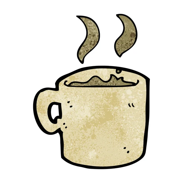 Taza de dibujos animados de café — Vector de stock