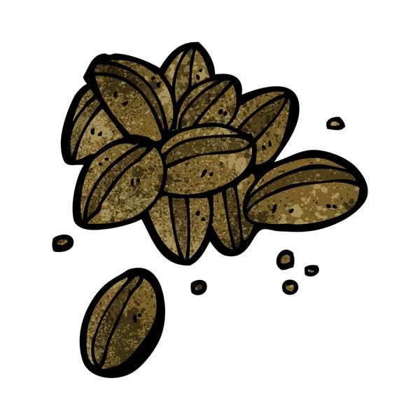 Desene animate boabe de cafea — Vector de stoc