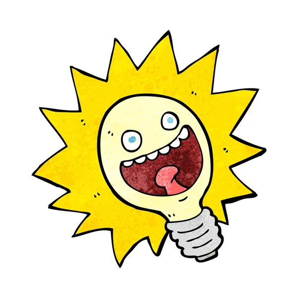 Cartoon lightbulb — Stock Vector