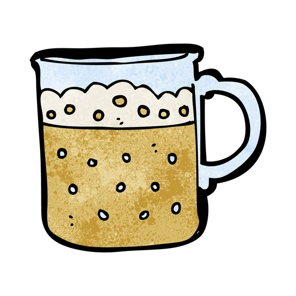 Caneca de desenho animado de cerveja — Vetor de Stock