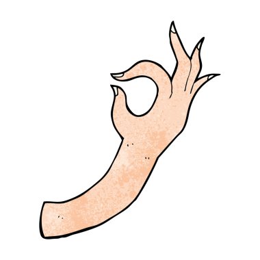 çizgi film el simgesi