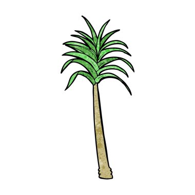 karikatür palmiye ağacı