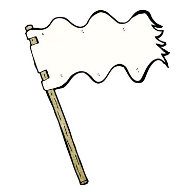 çizgi film beyaz bayrak