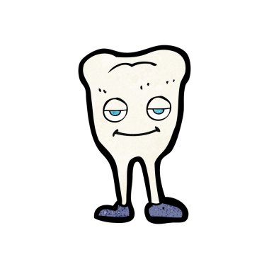 karikatür mutlu diş