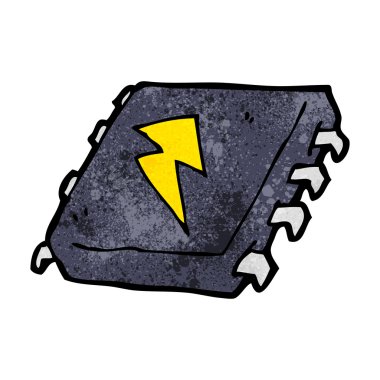 karikatür bilgisayar çipi