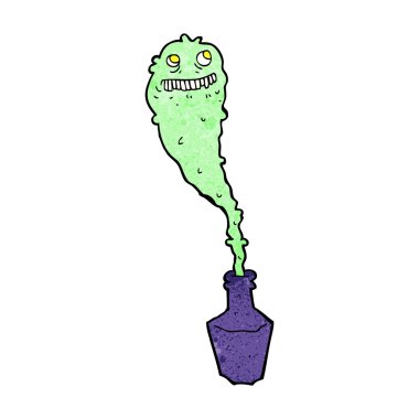 Şişedeki hayaletli çizgi film.