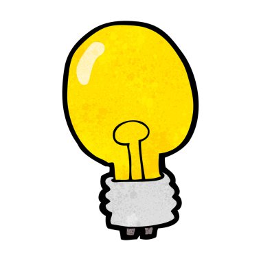 çizgi film elektrik ampulü