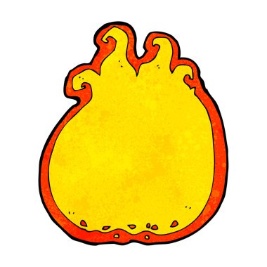 çizgi film alev kenarlık