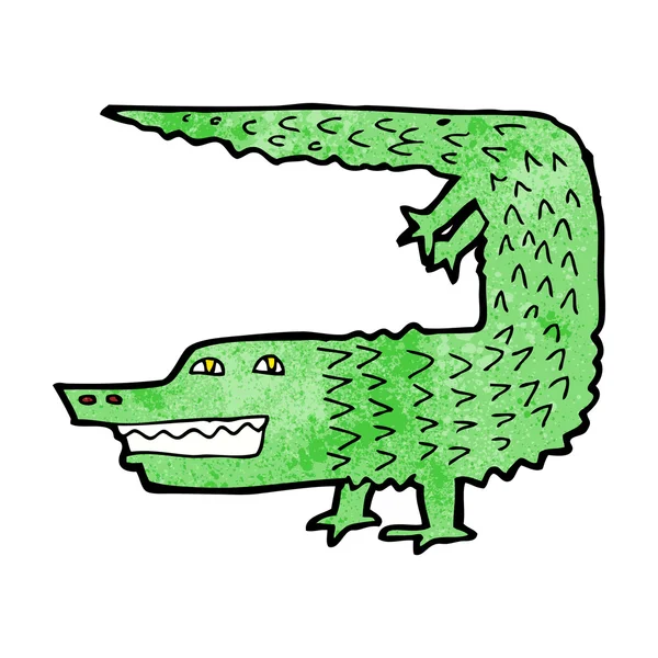 Crocodilo dos desenhos animados — Vetor de Stock