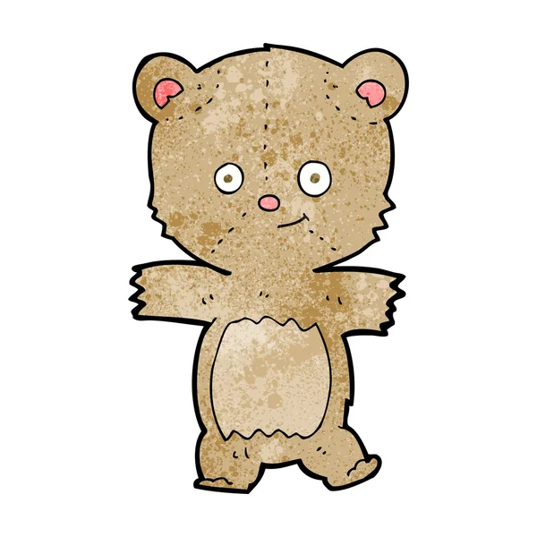 Osito de peluche de dibujos animados — Vector de stock