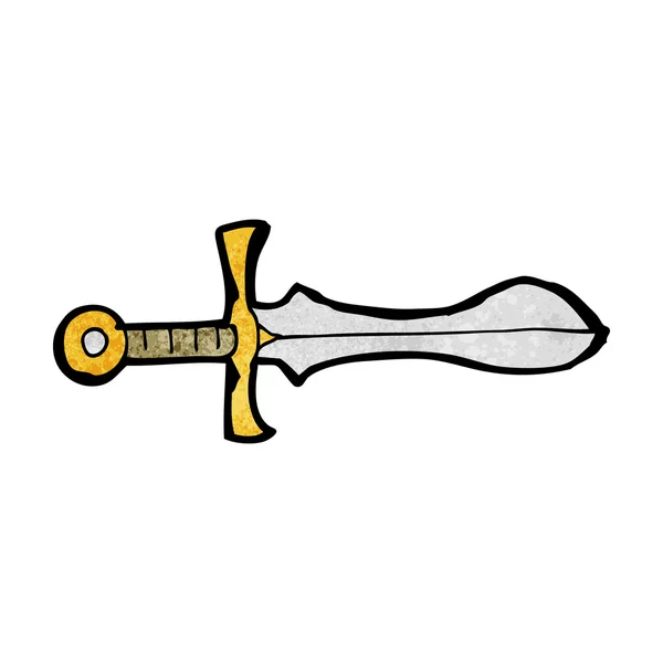 Espada de dibujos animados — Vector de stock