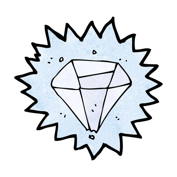Cartoon diamant — Stockvector
