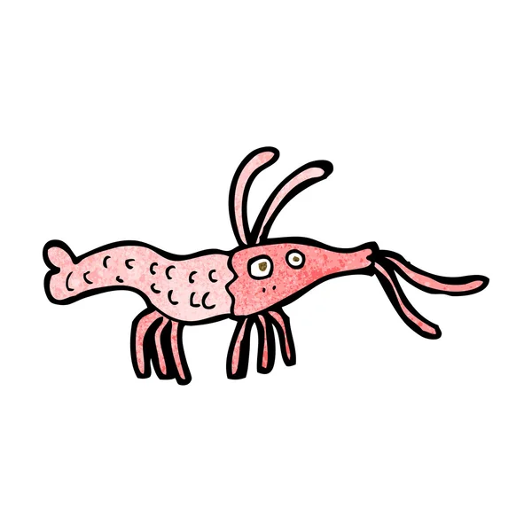 Cartoon shrimp — Stock Vector