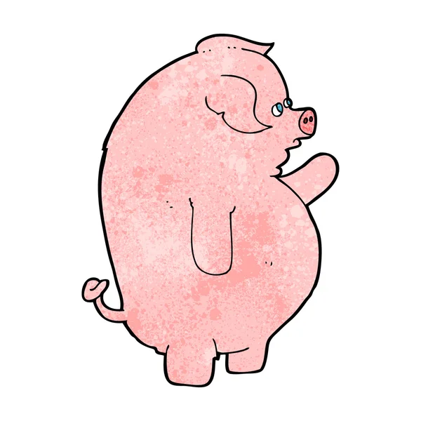 Мультфільм жир свині — стоковий вектор