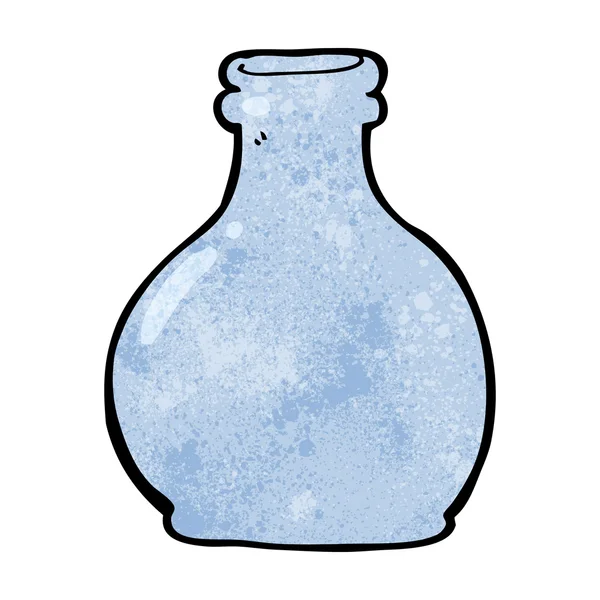 Vecchio vaso di vetro del fumetto — Vettoriale Stock
