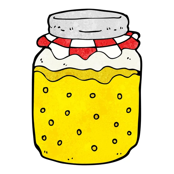 Pot de miel dessin animé — Image vectorielle