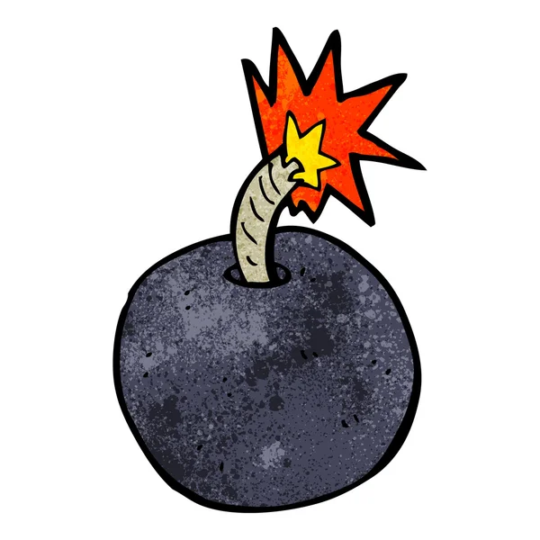 漫画の燃焼の爆弾 — ストックベクタ