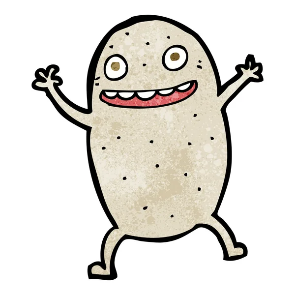 Cartoon happy potato — Stock Vector