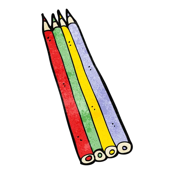 Cartoon färgpennor — Stock vektor