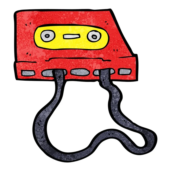 Cartoon cassette tape — Stockvector