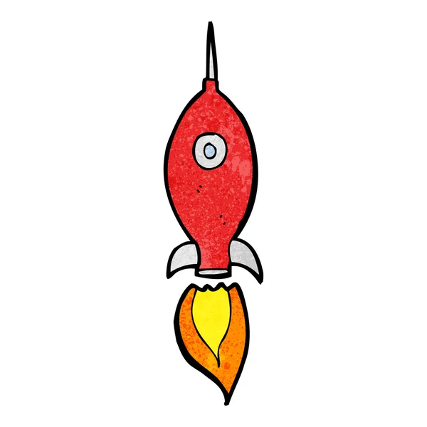 Cartoon space rocket — Stock Vector