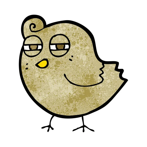 Grappige cartoon vogel — Stockvector