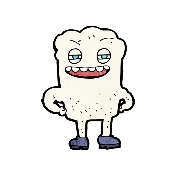 Cartone animato dente felice — Vettoriale Stock