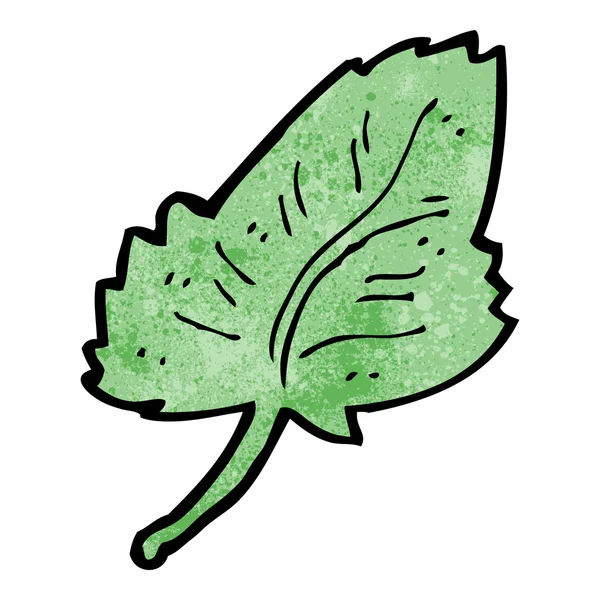 Símbolo de hoja de dibujos animados — Vector de stock