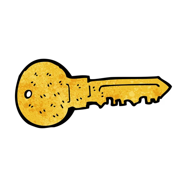 Llave de dibujos animados — Vector de stock