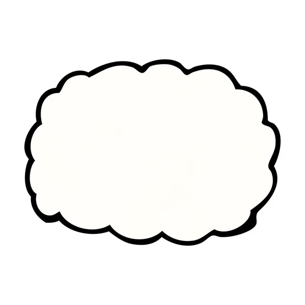 Simbolo della nuvola del fumetto — Vettoriale Stock