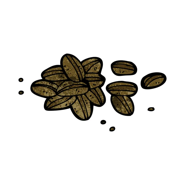漫画のコーヒー豆 — ストックベクタ