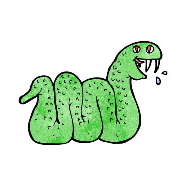 Serpiente de dibujos animados — Vector de stock