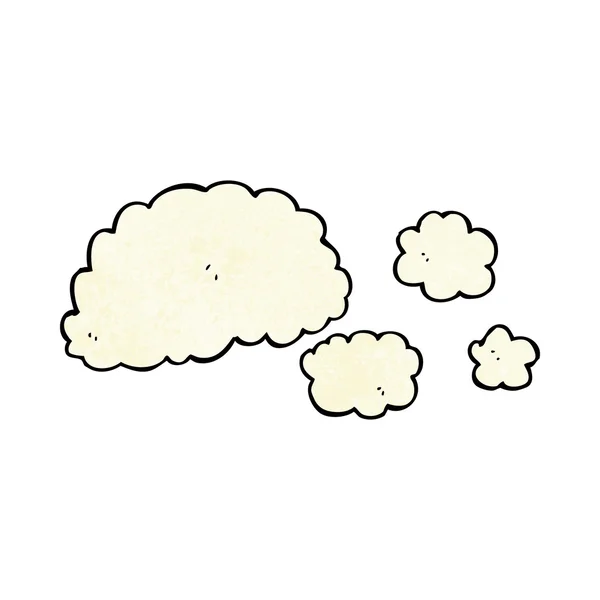 Nuvem de fumaça elemento cartoon — Vetor de Stock