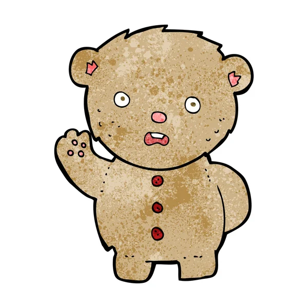 Kreslený nešťastný medvídek — Stockový vektor