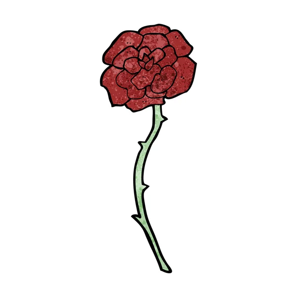 Rose tatouage dessin animé — Image vectorielle