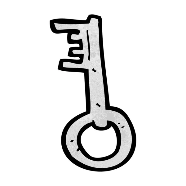 Cartoon old key — Stock Vector