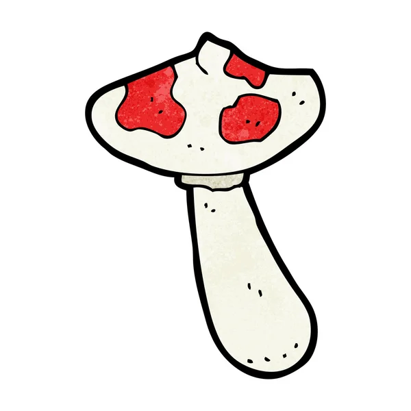 Toadstool kartun - Stok Vektor