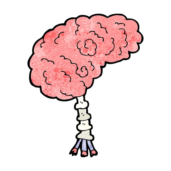 Cervello cartone animato — Vettoriale Stock