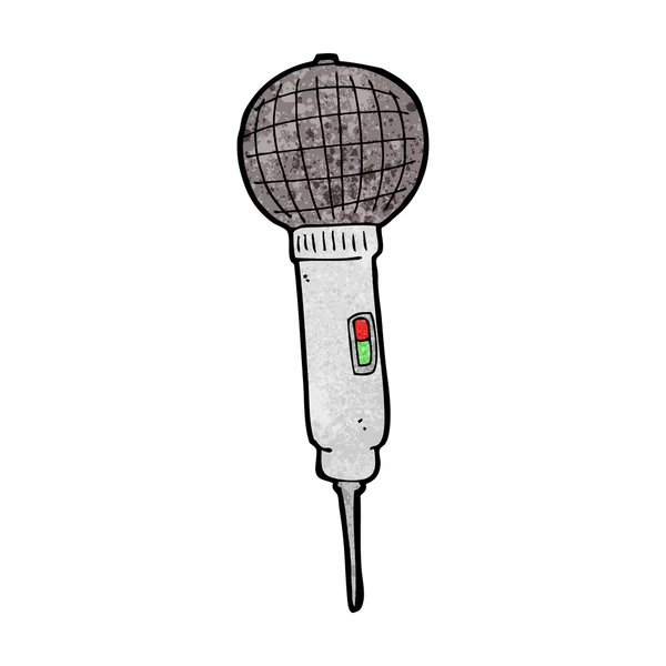 Microphone de bande dessinée — Image vectorielle
