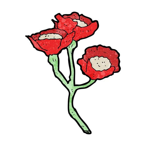 Fleurs de bande dessinée — Image vectorielle