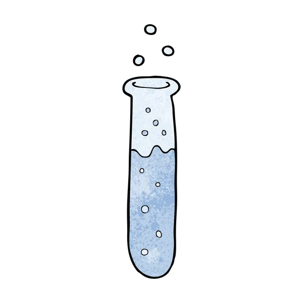 Desenho animado ciência teste tubo —  Vetores de Stock