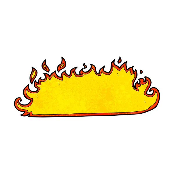 Cartoon fire border — Stock Vector