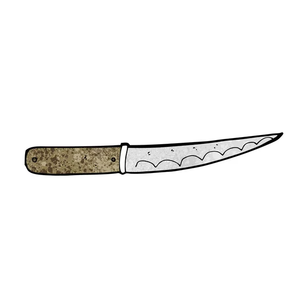 Cuchillo de cocina de dibujos animados — Vector de stock