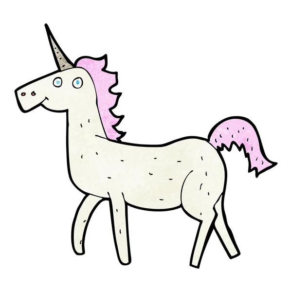 Kartun unicorn - Stok Vektor