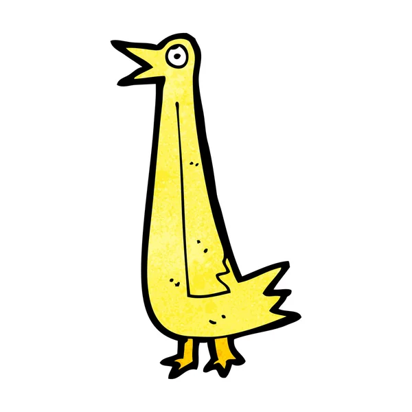Grappige cartoon vogel — Stockvector