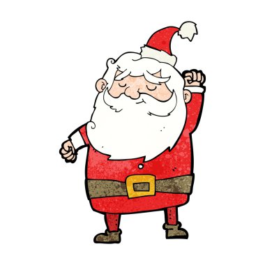 çizgi film Noel Baba havayı yumrukluyor