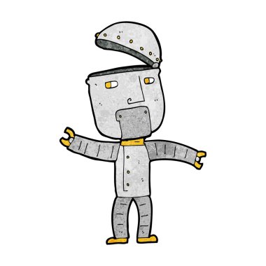 karikatür komik robot