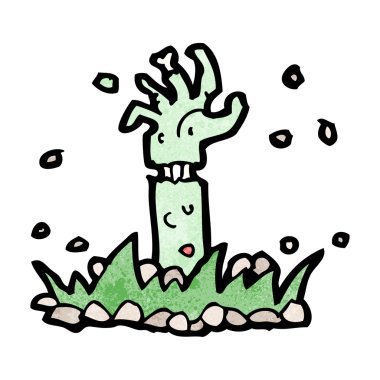 çizgi film zombi kol