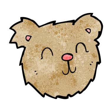 karikatür mutlu ayıcık yüz